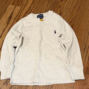 Polo by Ralph Lauren Kids Light Gray Long Sleeve Tee
